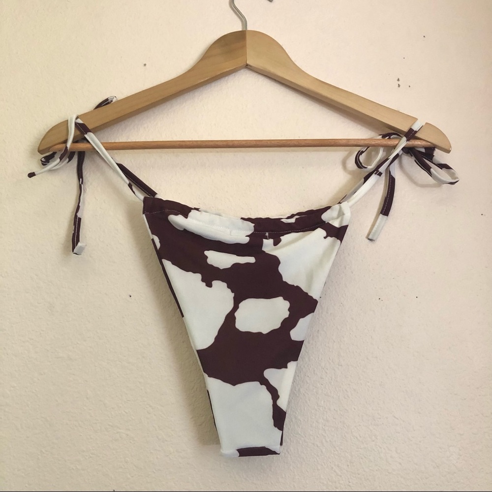 Cow print swim bottoms Nasty Gal